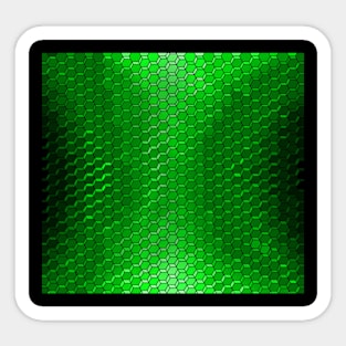 Green Skin 3D Hexagon Pattern Sticker